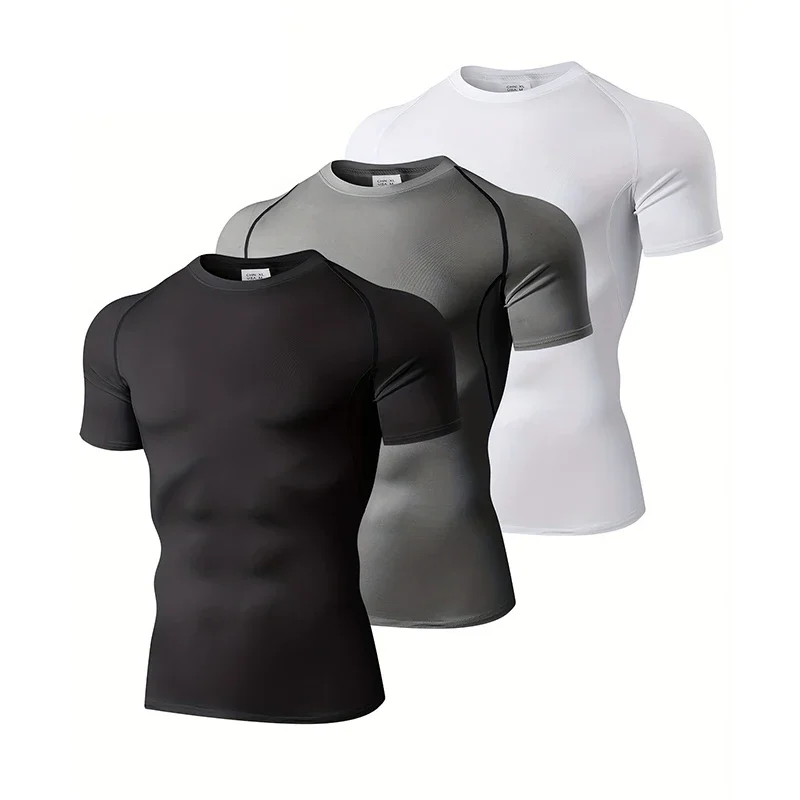 Running Gear For Men - 1/3 Pack Herren Kompressionskleidung Sommer Strumpfhosen