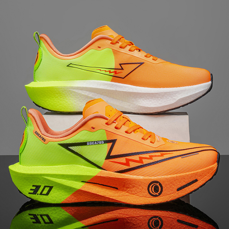 Running Gear Woman - Herren Sport-Laufschuhe mit Carbonplatte, Marathon-Outdoor-Trail-Schuhe, atmungsaktiv,