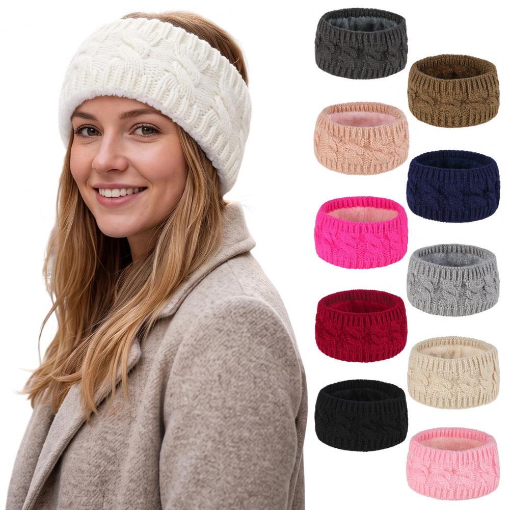 Running Gear Headband - Winter-Laufausrüstung für Frauen, Winter-Strick-Stirnband für Frauen,