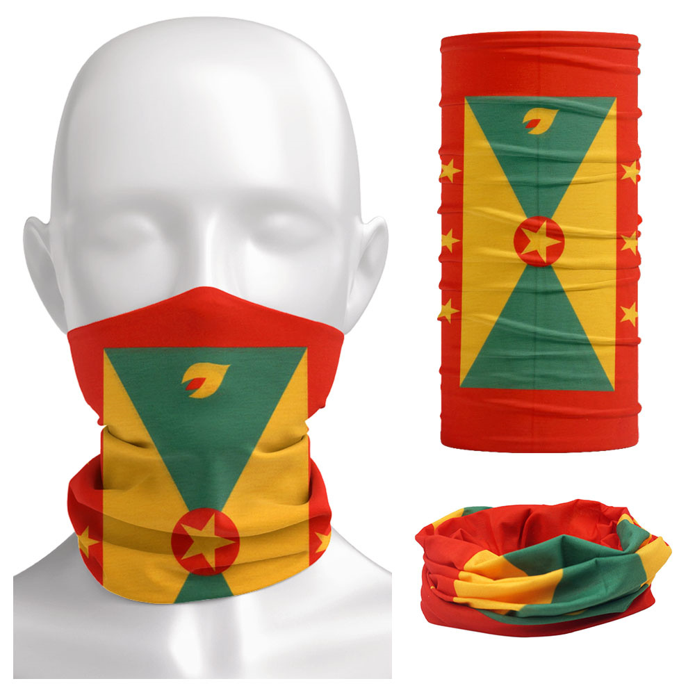 Grenada Flagge Muster Gesicht  – Running Gear Autumn Bewertung und Preis